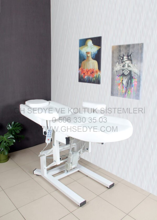 2 Legend 3 Motorlu Bakım Sedyesi Beyaz Masaj Başlıklı - Görsel 6