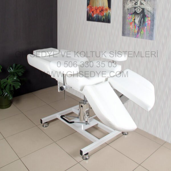 Special 3 Hidrolik Sedye Çift Ayak Beyaz - Görsel 2