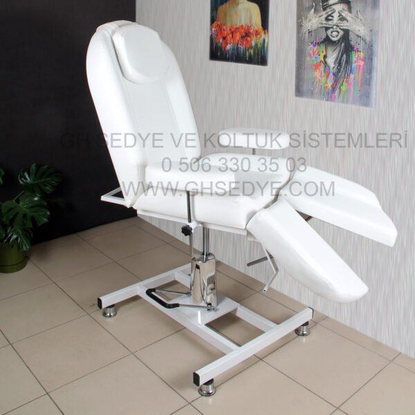 Special 3 Hidrolik Sedye Çift Ayak Beyaz - Görsel 3